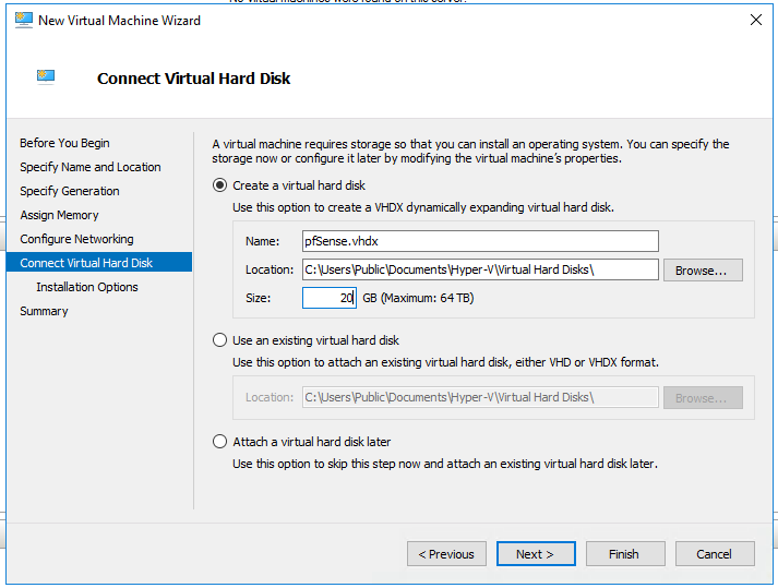 Virtual machine config 5